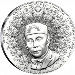 2022 Xodus Commemorative Master Elijah Muhammad 1 Troy oz .999 Silver Fine uncirculated coin