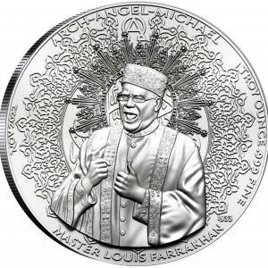 2022 Xodus Commemorative Master Louis Farrakhan 1 Troy oz Silver  Fine uncirculated coin