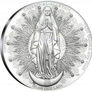 2022 Xodus Commemorative  ISLAM OUR LADY .999 FINE SILVER 1 Troy oz Silver  Fine uncirculated coin